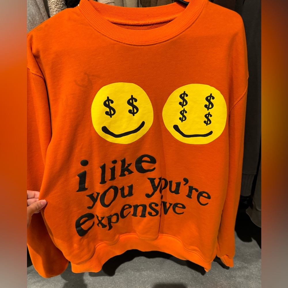Orange Graphic Sweatshirt